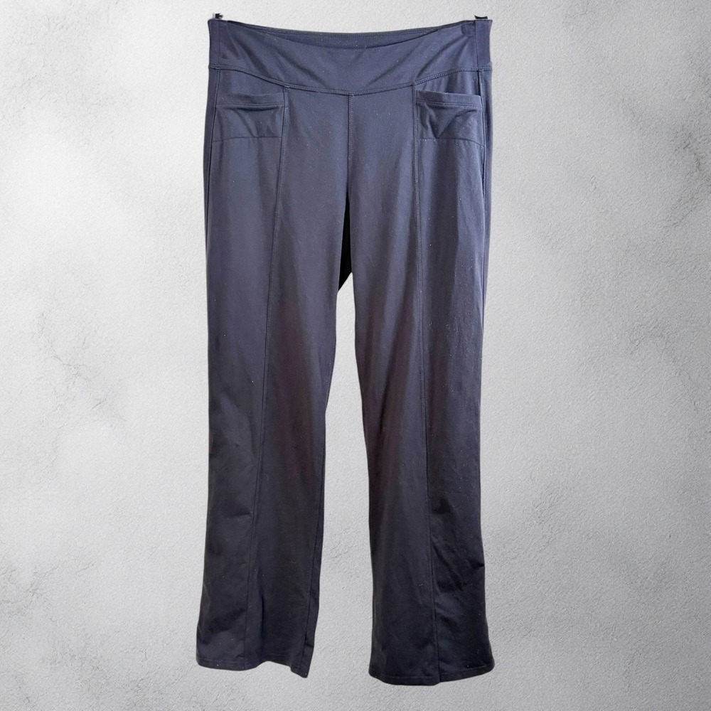 ATHLETA Pocket High-Rise Straight Leg Yoga Pants‎ Black, (XL)